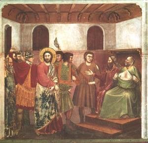 Giotto Di Bondone - Christ Before Caiphus