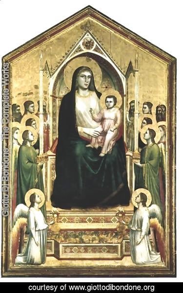 Giotto Di Bondone - Madonna Enthroned (All Saints' Altarpiece)