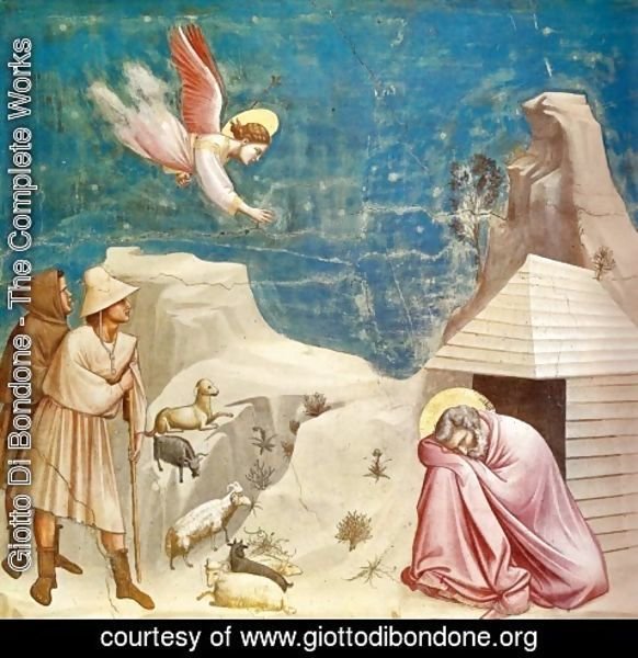 Giotto Di Bondone - Joachim's Dream (Sogno di Gioacchino)
